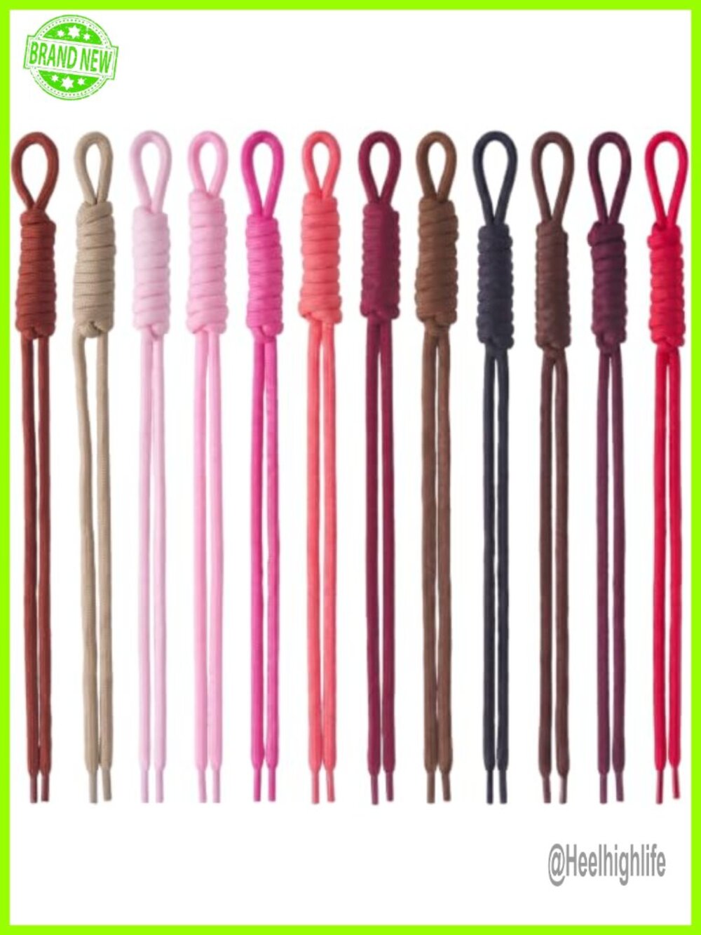 12 Colorful Paracord Ropes DIY Keychain Kit for Bags Purses